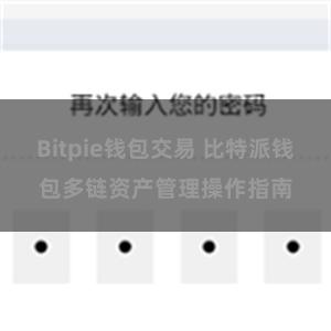 Bitpie钱包交易 比特派钱包多链资产管理操作指南