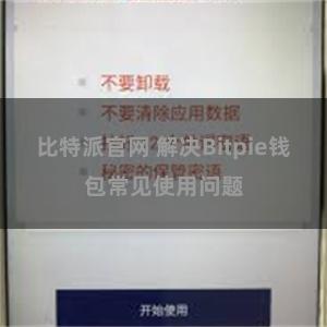 比特派官网 解决Bitpie钱包常见使用问题