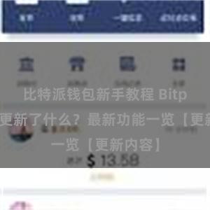 比特派钱包新手教程 Bitpie钱包更新了什么？最新功能一览【更新内容】