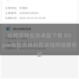 比特派钱包安卓版下载 Bitpie钱包支持的区块链网络解析