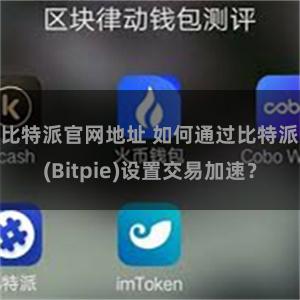 比特派官网地址 如何通过比特派(Bitpie)设置交易加速？