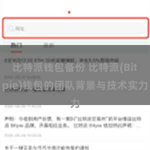 比特派钱包备份 比特派(Bitpie)钱包的团队背景与技术实力