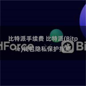 比特派手续费 比特派(Bitpie)钱包隐私保护指南