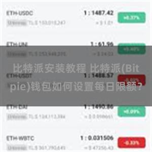 比特派安装教程 比特派(Bitpie)钱包如何设置每日限额？