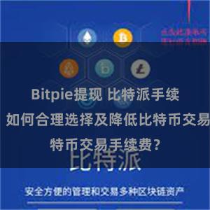 Bitpie提现 比特派手续费详解：如何合理选择及降低比特币交易手续费？